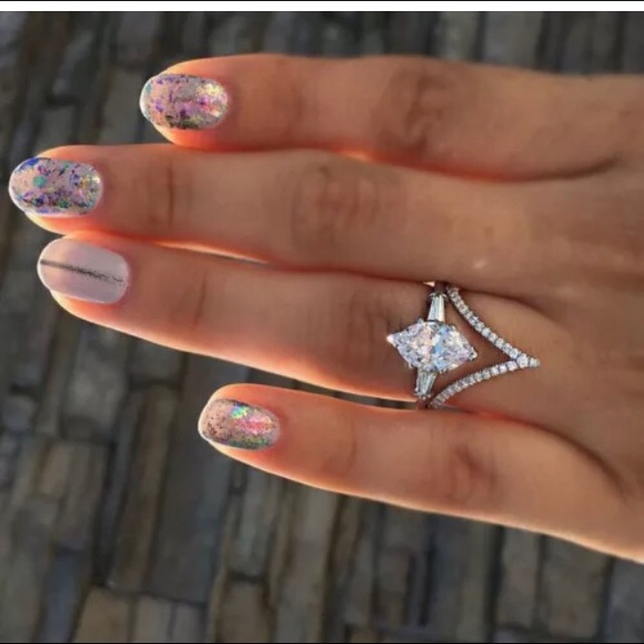 New  925 Silver Women Wedding Rings Marquise - Picture 2 of 3